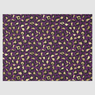 Papel De Seda Desduplicação de impressão do Leopardo Roxo e D