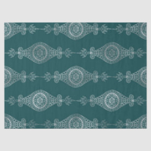 Papel De Seda Desduplicação do padrão de Abstrato Boho em Tea
