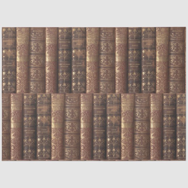 Papel De Seda Desencaixe de Lombadas de Livros Antigos (Heráldic (Frente )