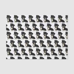 Papel De Seda desenho animado a preto e creme