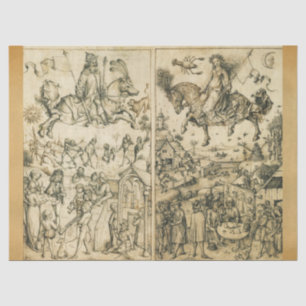 Papel De Seda Desenho branco preto antigo da astrologia do SOL E