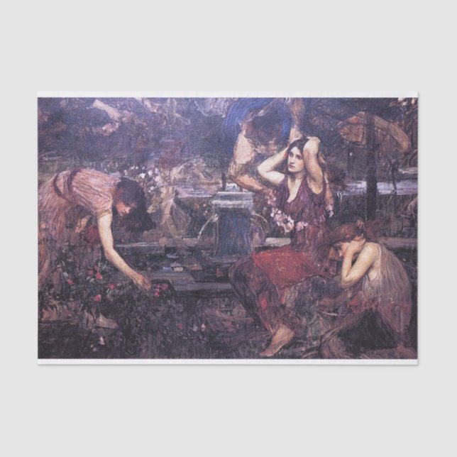 Papel De Seda Desenho da Flora e dos Zephyrs (Frente )