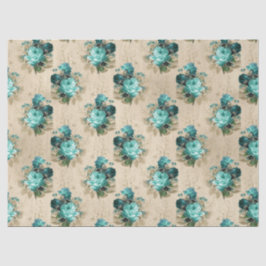 Papel De Seda Desenho da Série Água Floral Desgastada 3