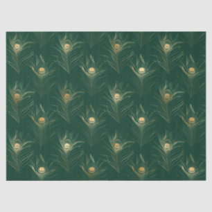 Papel De Seda Desenho da Série Safari Esmeralda e Ouro 16
