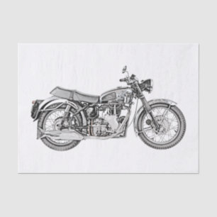 Papel De Seda Desenho De Motomoto Velocette Venom 1952