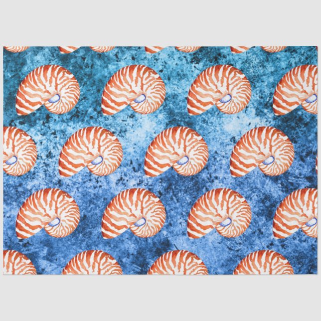 Papel De Seda Desenho de Ondas Náuticas 4 (Frente )