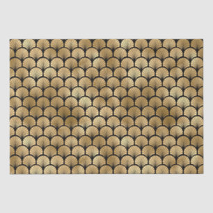 Papel De Seda Desenho de padrão de ventoinha de vieira Art Deco