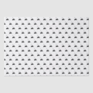 Papel De Seda Desenho de Tubarão Branco Antigo #4