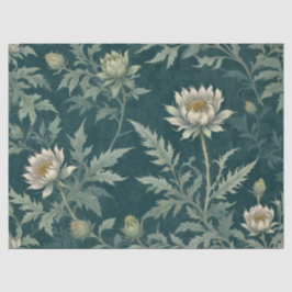 Papel De Seda Desenho Floral de Cardo