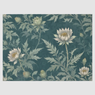 Papel De Seda Desenho Floral de Cardo