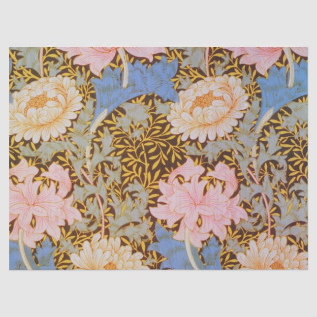 Papel De Seda Desenho Floral Ousado William Morris (Frente )