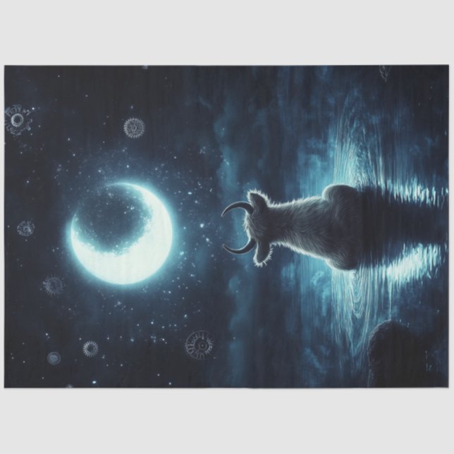 Papel De Seda Desentupindo Vaca Mística Highland Estrelando na L (Frente )