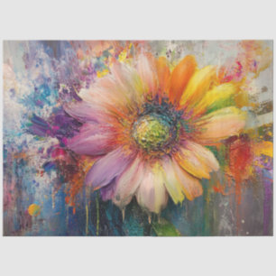Papel De Seda Desentupir Vintagem Texturizada Pintura De Óleo De