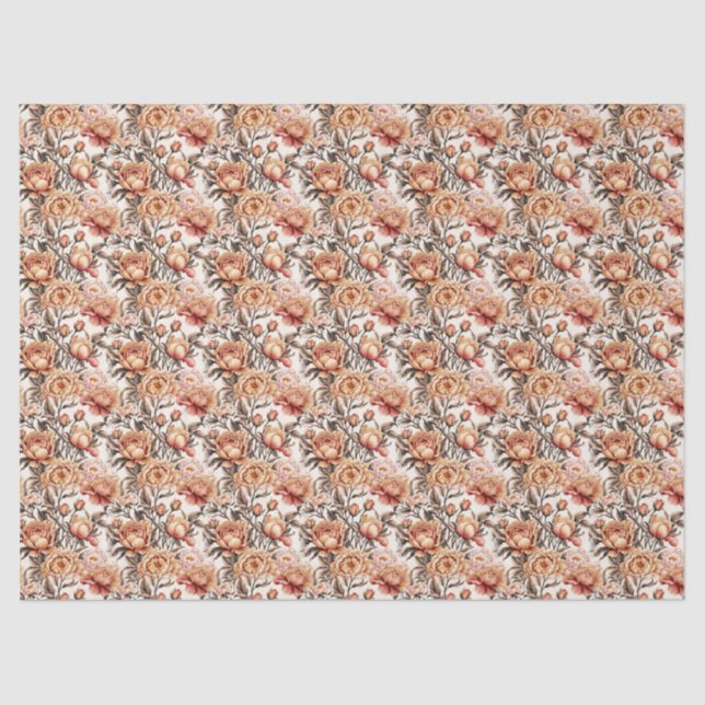Papel De Seda Desert Sand Floral (Frente )