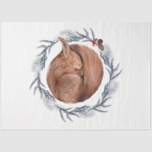 Papel De Seda Design 10 da série de pássaros Natal