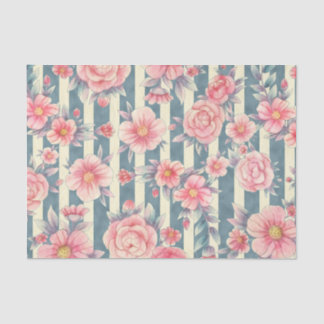 Papel De Seda Design 10 da Série Floral Rosa Meraki