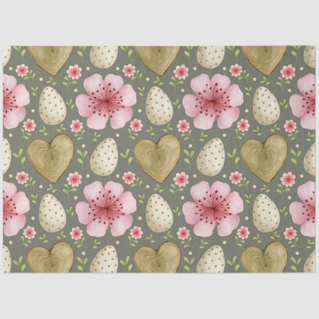 Papel De Seda Design 10 da Série Páscoa Bunny (Frente )