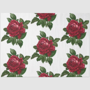 Papel De Seda Design 10 da Série Steampunk de rosa vermelha