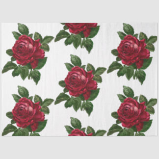 Papel De Seda Design 10 da Série Steampunk de rosa vermelha