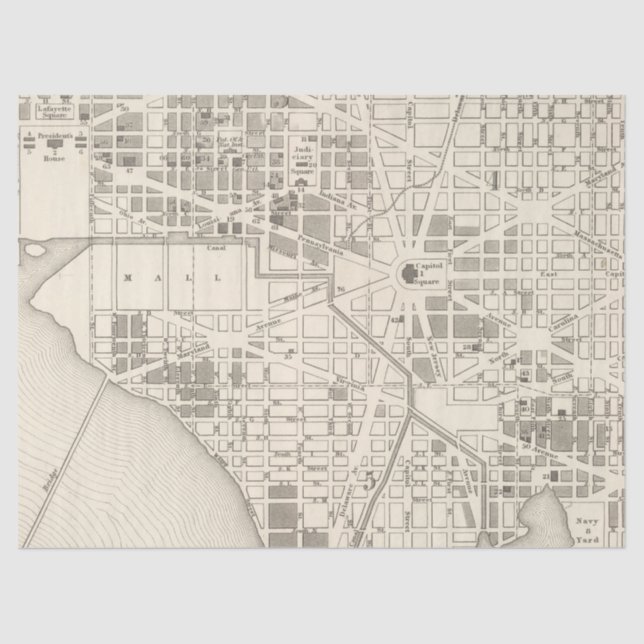 Papel De Seda Design 11 da Série Mapa da Cidade (Frente )