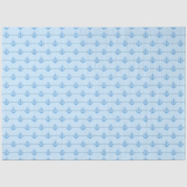 Papel De Seda Design 11 da Série Náutica, Cor-de-Rosa e Azul