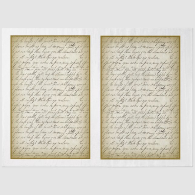 Papel De Seda Design 12 da Série Vitoriana (Frente )