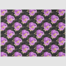 Design 16 da Série Floral Dourada e Roxa