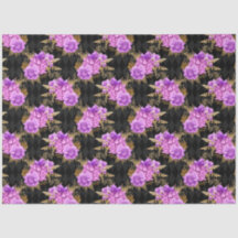 Design 17 da Série Floral Roxo e Dourado