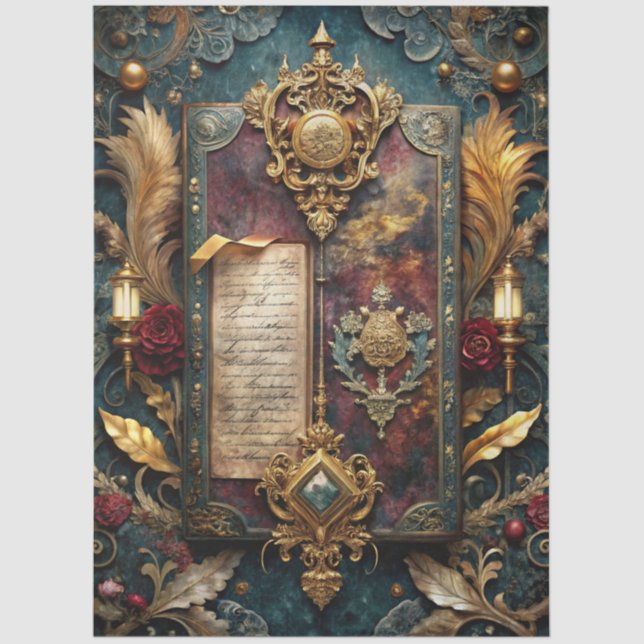 Papel De Seda Design 17 do Diário Gótico (Frente )