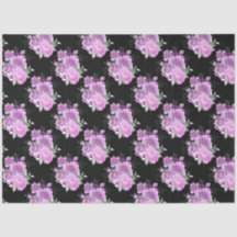 Design 19 da Série Floral de Púrpura e Prata