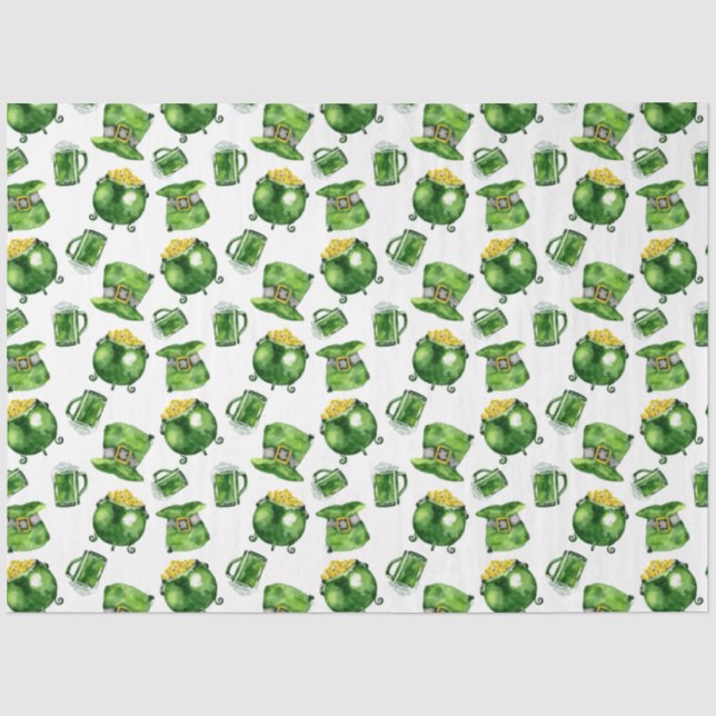 Papel De Seda Design 1 da série Dia de São Patrício (Frente )