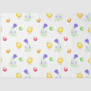 Papel De Seda Design 1 da série Pintinhos de páscoa