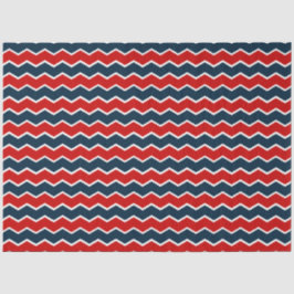 Papel De Seda Design 2 da Série Náutica Vermelha e Marinho