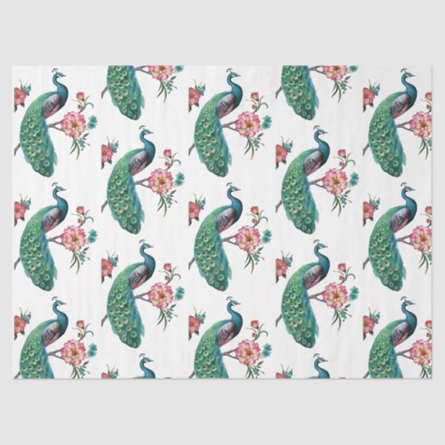 Papel De Seda Design 4 da série Peacock (Frente )