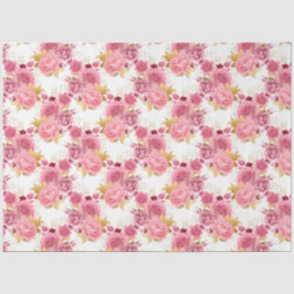 Papel De Seda Design 5 da série rosa e Dourada