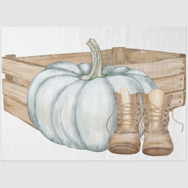 Papel De Seda Design 6 da Série de Ação de Graças (Frente )