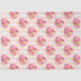 Papel De Seda Design 6 da série rosa e Dourada