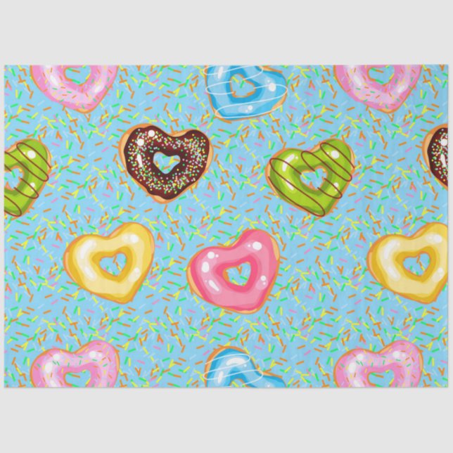 Papel De Seda Design 6 da Série Rosquinha do Sweet & Bright Rosq (Frente )