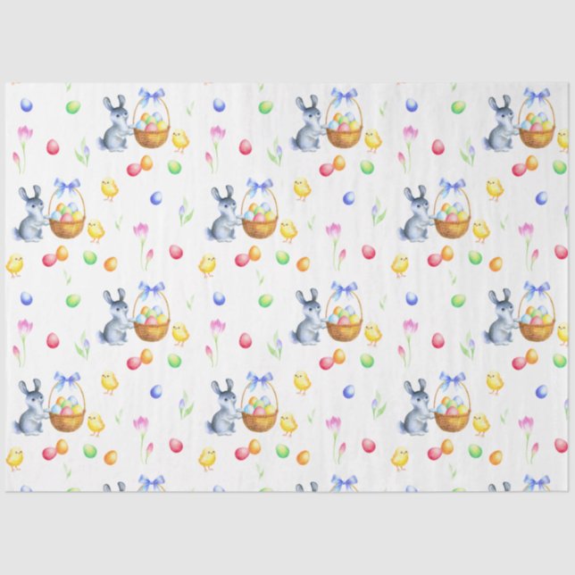 Papel De Seda Design 7 da série Pintinhos de páscoa (Frente )