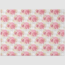Papel De Seda Design 7 da série rosa e Dourada