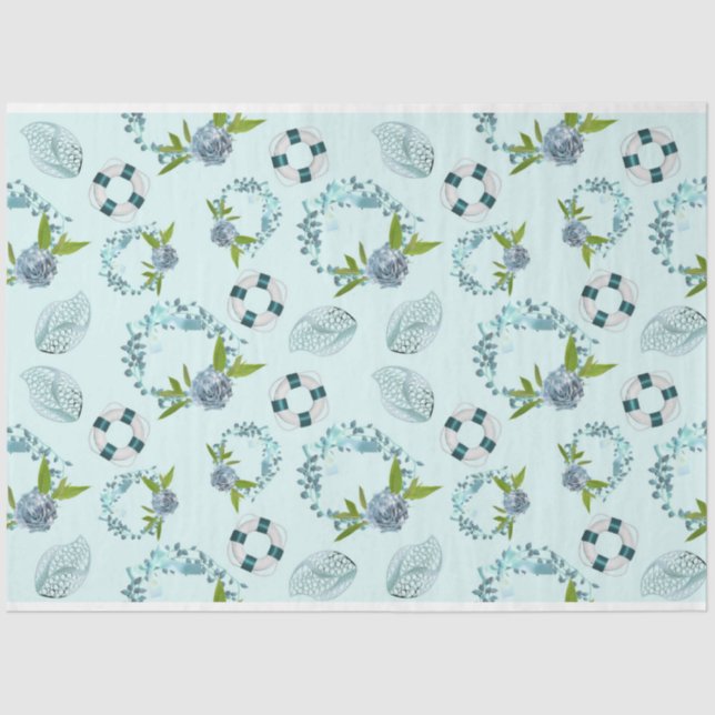 Papel De Seda Design 8 da série náutica (Frente )