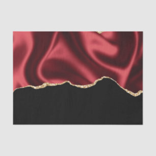 Papel De Seda Design abstrato de Satin Wavy Satin de Glam Vermel