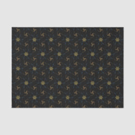 Papel De Seda Design abstrato preto