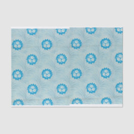 Papel De Seda Design azul floral