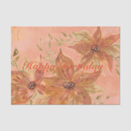 Papel De Seda Design com coral