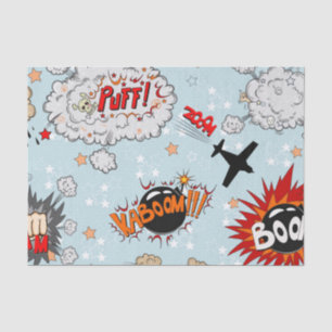 Papel De Seda Design cómico do super-herói do estilo