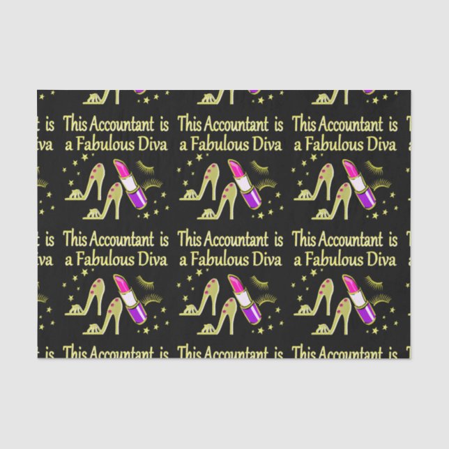 PAPEL DE SEDA DESIGN CONTABILISTA DOURADA GLITZY (Frente )
