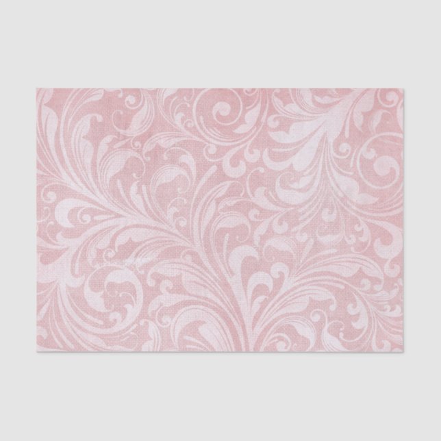 Papel De Seda Design cor-de-rosa (Frente )