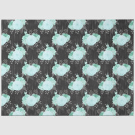 Papel De Seda Design da Série Aqua e Prata 15