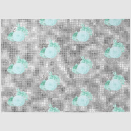 Papel De Seda Design da Série Aqua e Prata 8